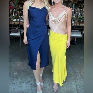 Navy wedding guest dress size small